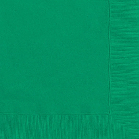 Emerald Green Solid Luncheon Napkins, 50 In A Pack