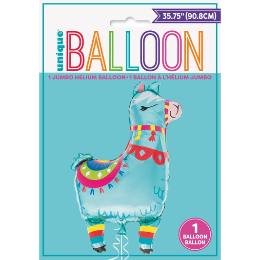 Llama Giant Foil Balloon 35.75", Packaged