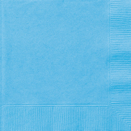 Powder Blue Solid Luncheon Napkins, 20 In A Pack