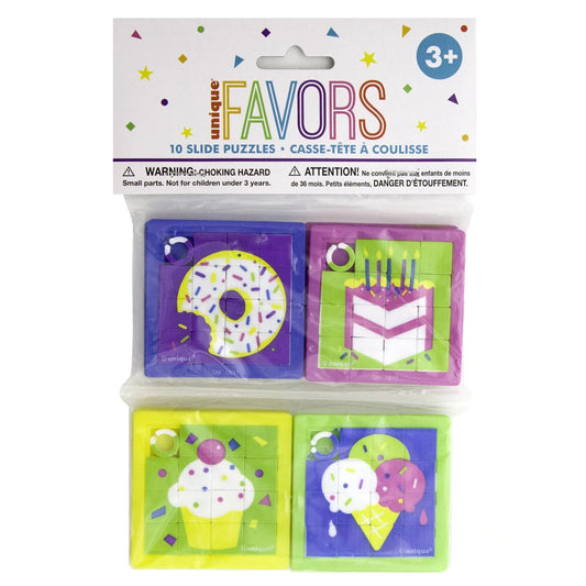 Slide Puzzle Favors, 10 In A Pack