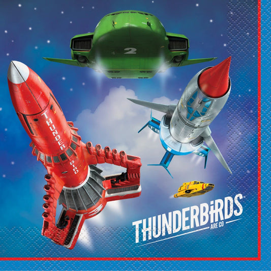 Thunderbirds Luncheon Napkins, 16 In A Pack