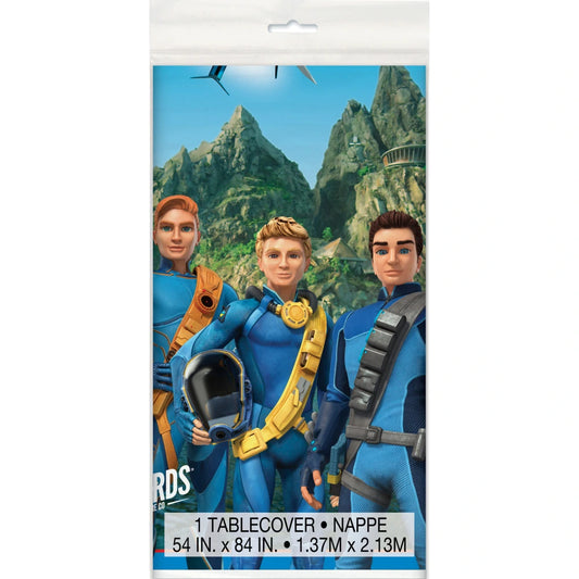 Thunderbirds Re In A Packangular Plastic Table Cover, 54"x84"