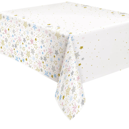 Twinkle Twinkle Little Star Re In A Packangular Plastic Table Cover, 54"x84"