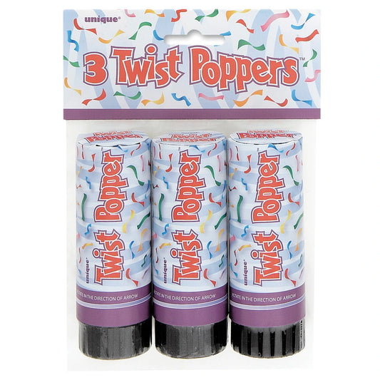 Twist Poppers 4", 3 In A Pack