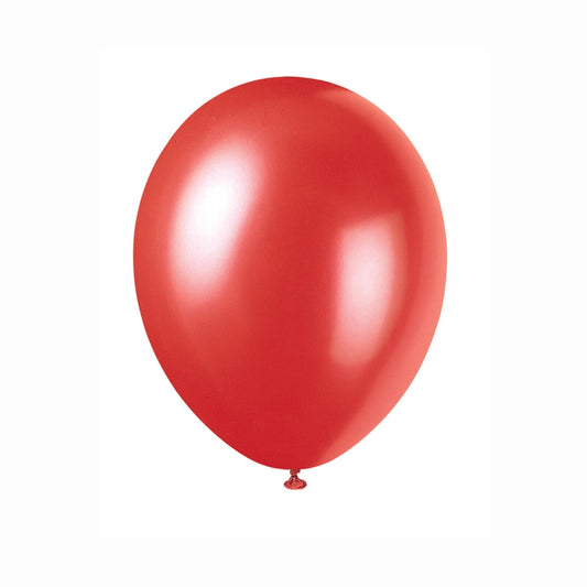 12" Latex Balloons, 50 In A Pack - Flame Red