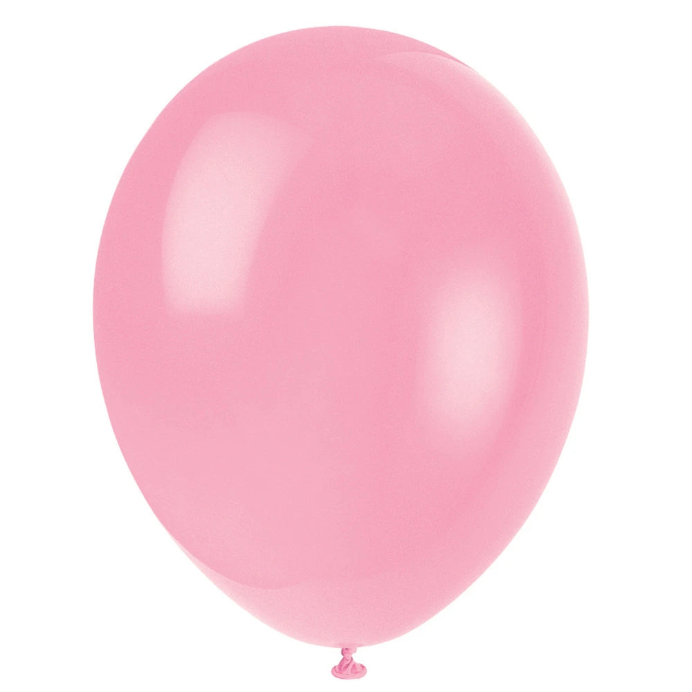 12" Premium Latex Balloons, 10 In A Pack - Blush Pink