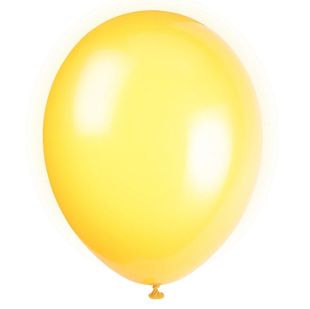 12" Premium Latex Balloons, 10 In A Pack - Lemon Yellow