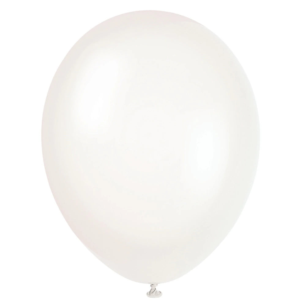 12" Premium Latex Balloons, 10 In A Pack - Transparent