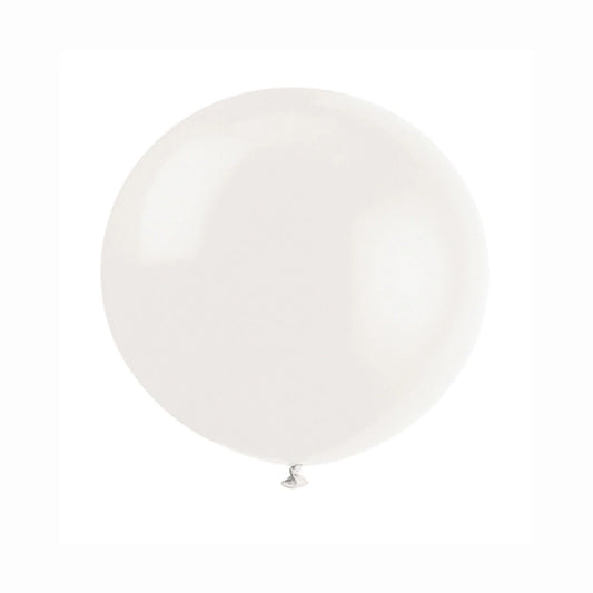 36" Latex Balloons, 6 In A Pack - Linen White
