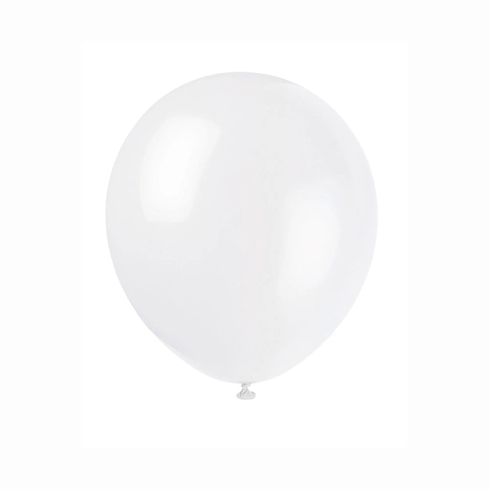 5" Latex Balloons, 72 In A Pack - Snow White