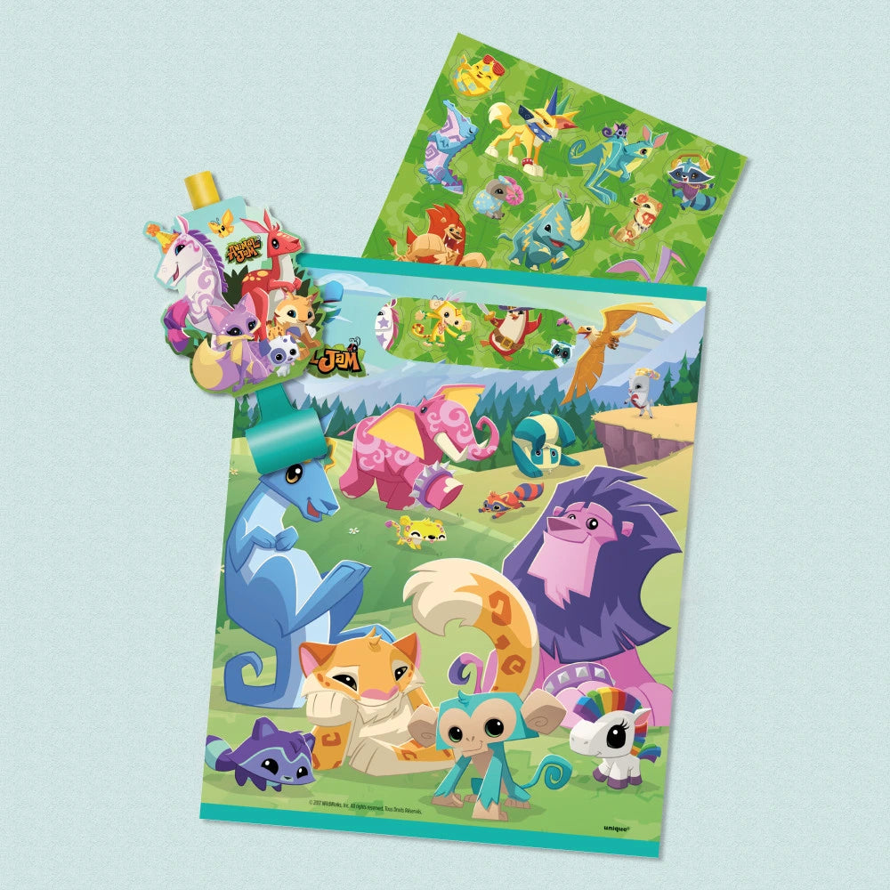 Animal Jam Sticker Sheets, 4 In A Pack