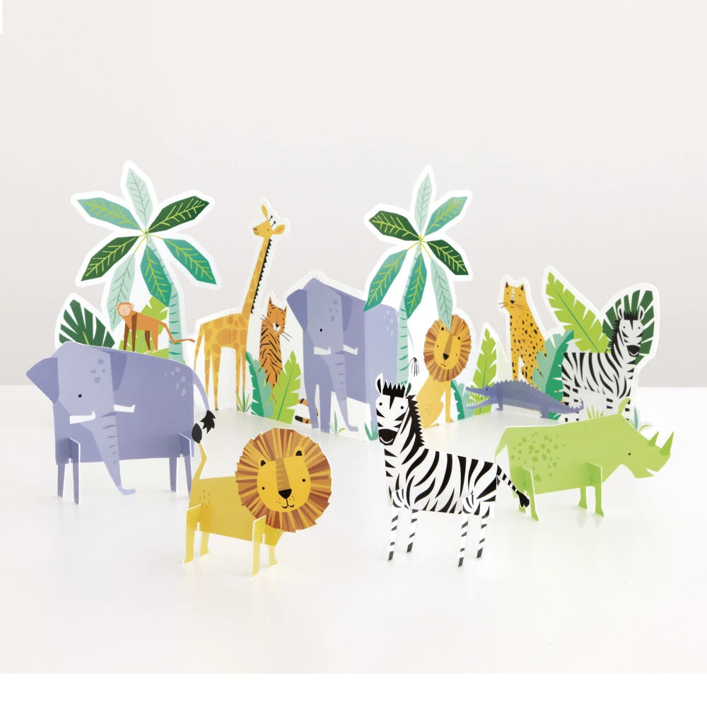 Animal Safari Table Decorating Kit, 5pc