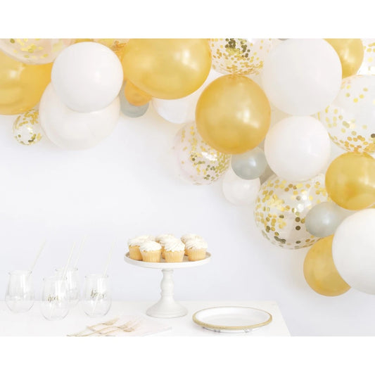 Assorted Solid and Foil Confetti Latex Balloon Arch Kit