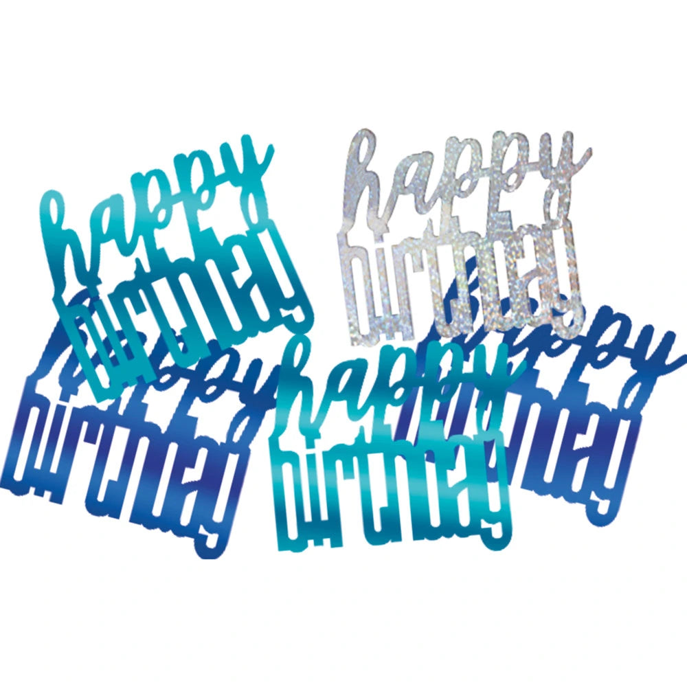 Birthday Blue Glitz Happy Birthday Confetti, .5oz
