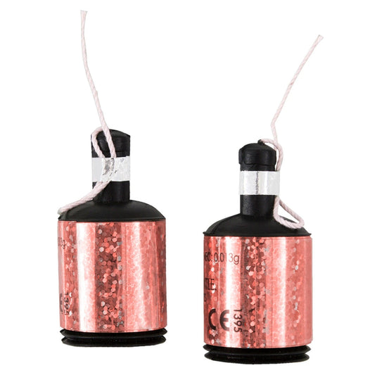 Birthday Rose Gold Glitz Holographic Poppers, 20 In A Pack
