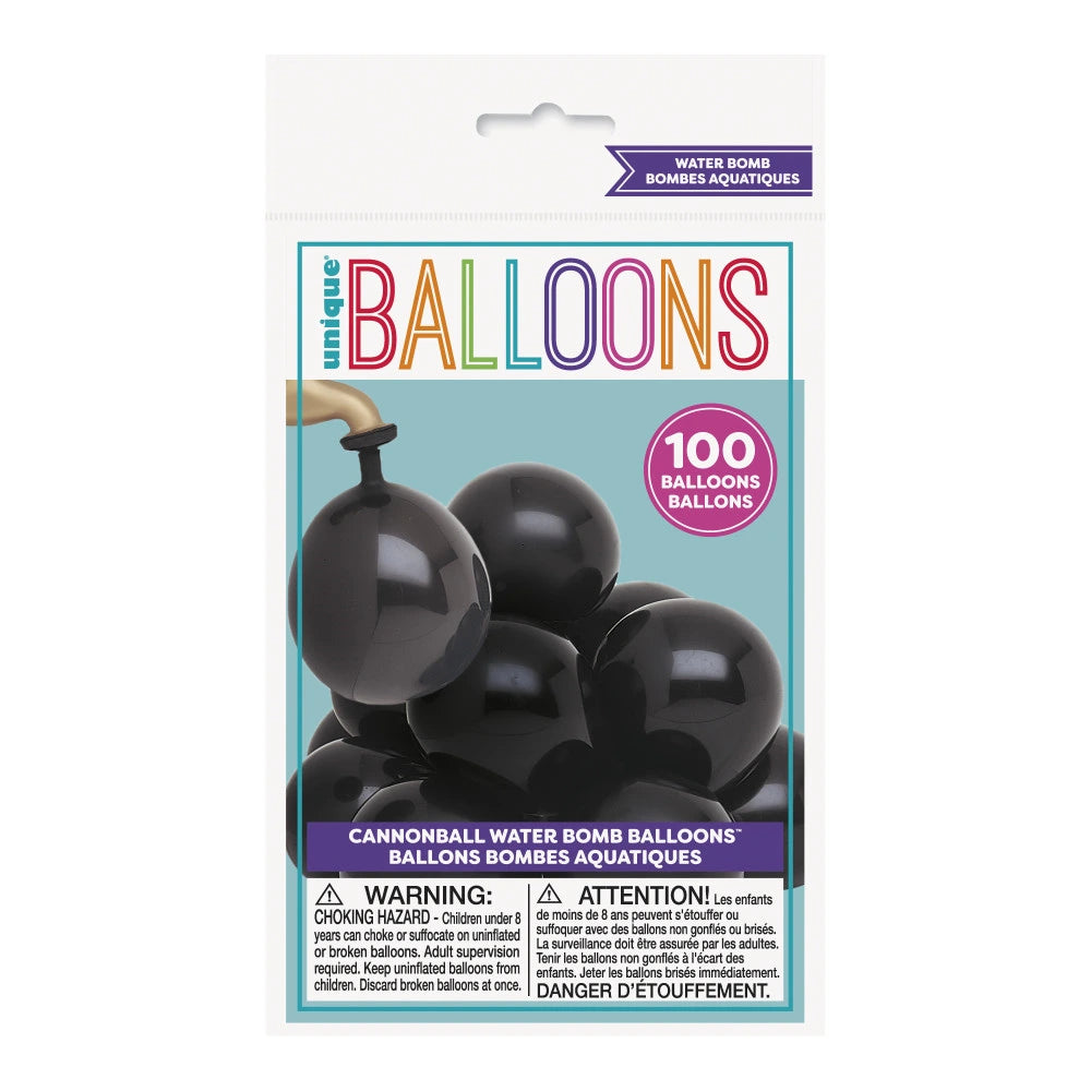 Cannon Shaped Water Bomb Balloons, 100 In A Pack