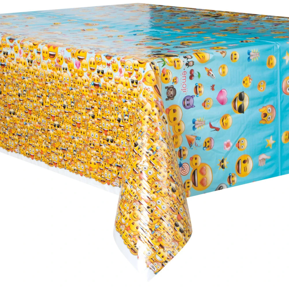 Emoji Re In A Packangular Plastic Table Cover, 54"x84"