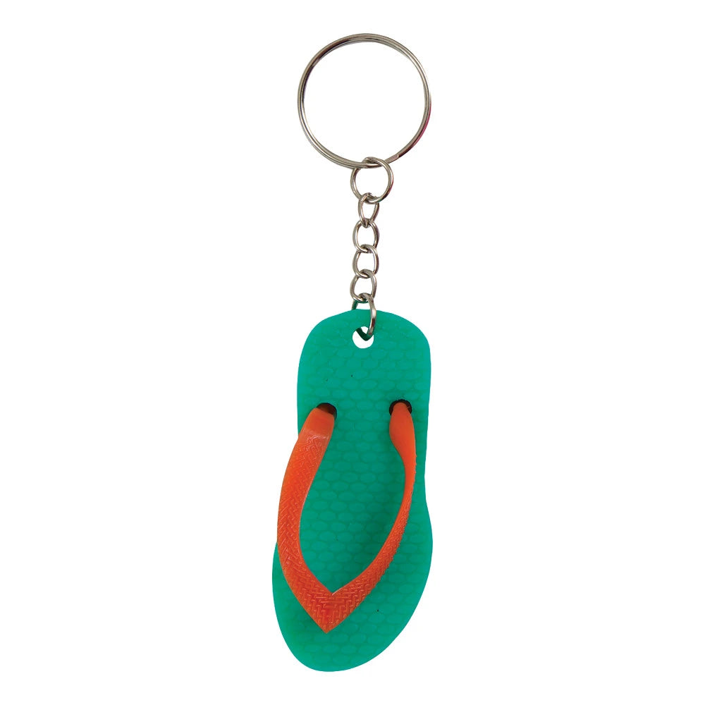 Flip Flop Keychains, 6 In A Pack