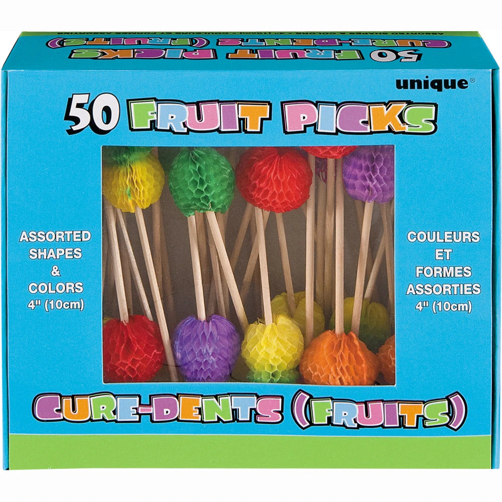Fruit Picks Box, 50 In A Pack