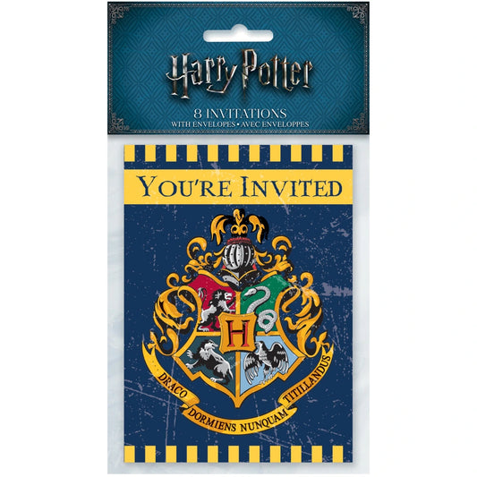 Harry Potter Invitations, 8 In A Pack