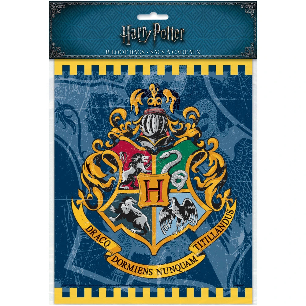 Harry Potter Loot Bags, 8 In A Pack