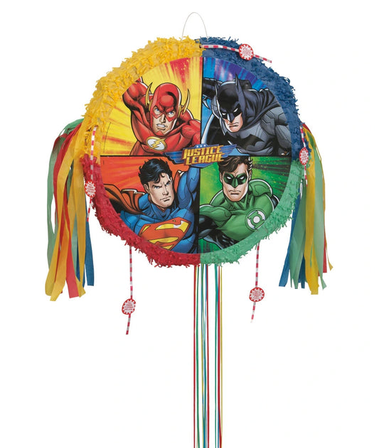 Justice League Drum Pull Pop Out Pinata