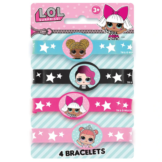 LOL Surprise Stretchy Bracelets, 4 In A Pack