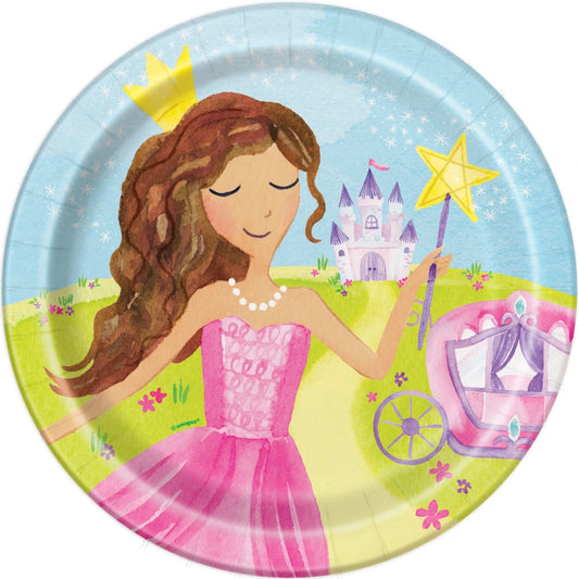 Magical Princess Round 9" Dinner Plates, 8 In A Pack