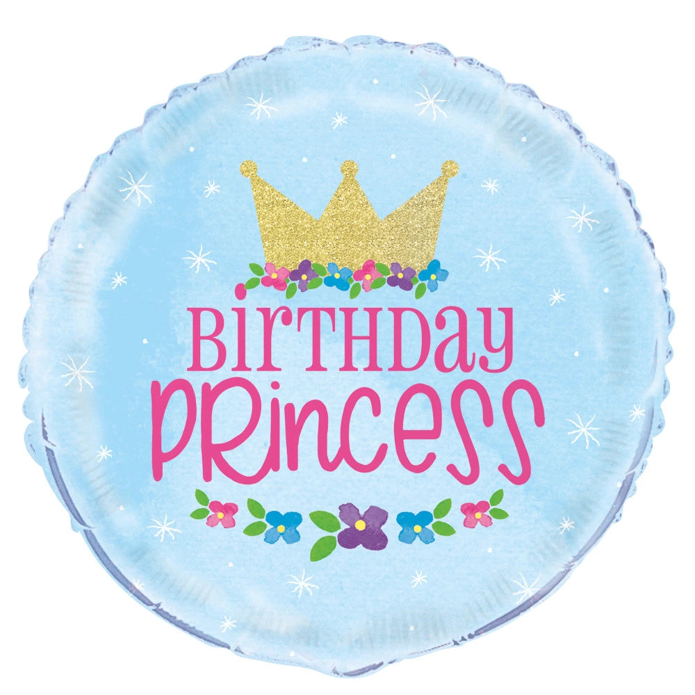 Magical Princess Round Foil Balloon 18", Packaged