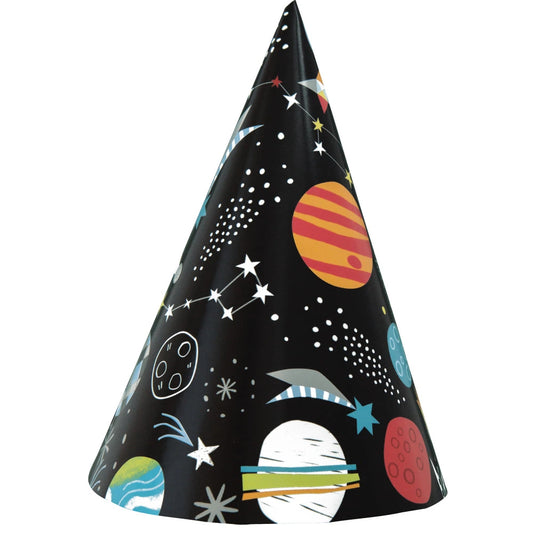 Outer Space Party Hats, 8 In A Pack