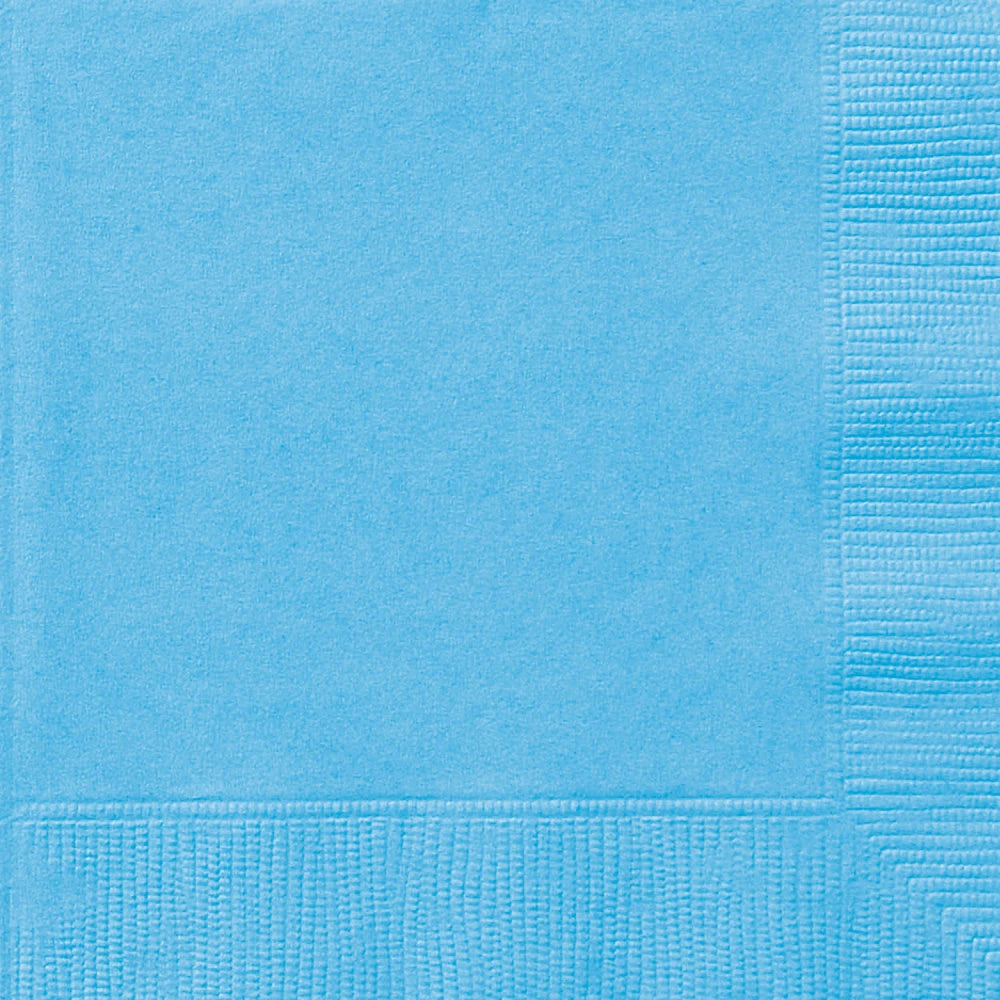 Powder Blue Solid Luncheon Napkins, 20 In A Pack