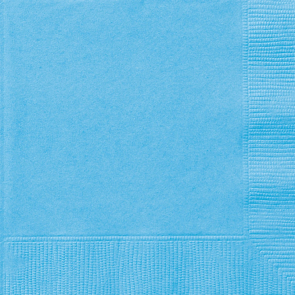 Powder Blue Solid Luncheon Napkins, 50 In A Pack