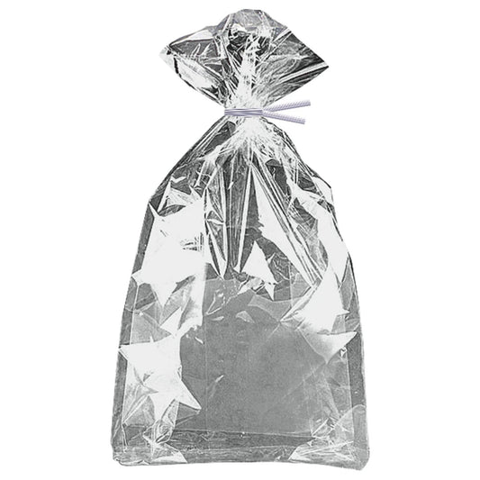 Silver Foil Cellophane Bags, 5"x11", 10 In A Pack