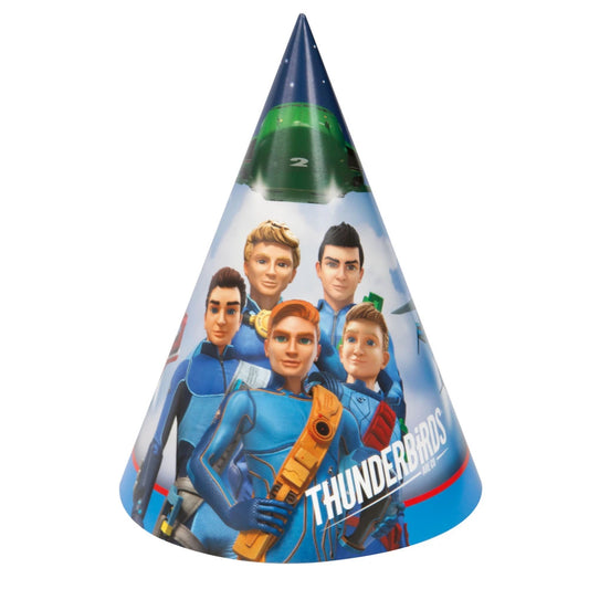 Thunderbirds Party Hats, 8 In A Pack