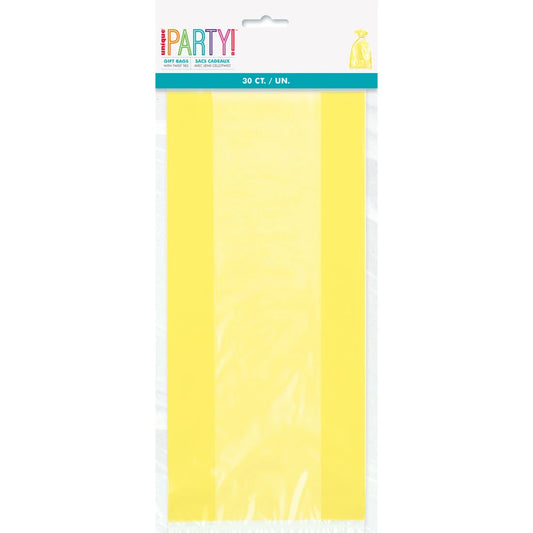 Yellow Cellophane Bags, 30 In A Pack