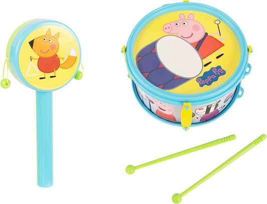 Peppa's Musical Band Set | Peppa Pig Roleplay | Includes Drum, Trumpet, Tambourine & More For Ages 3+