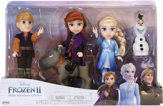 Nintendo Disney Frozen 2 Petite Doll Gift Set- Includes Key Characters Anna, Elsa, Kristoff, Sven and Olaf!
