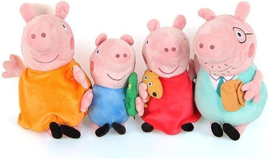 Peppa Pig - 4 Pack Family Plush
